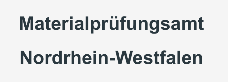Materialprüfungsamt NRW