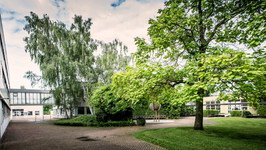 Innenhof des Gebäudes der steep GmbH