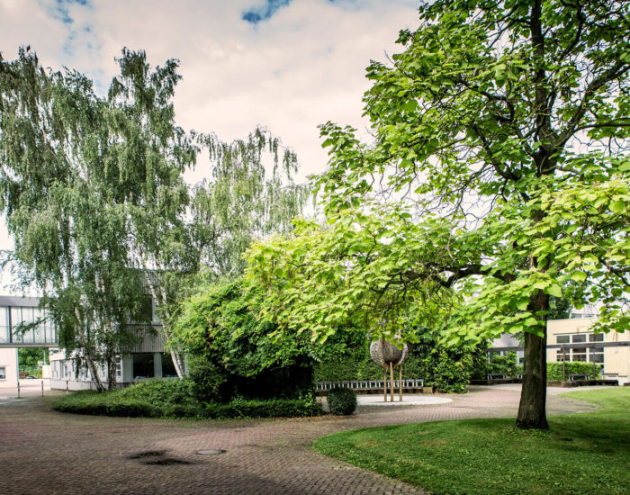 Innenhof des Gebäudes der steep GmbH